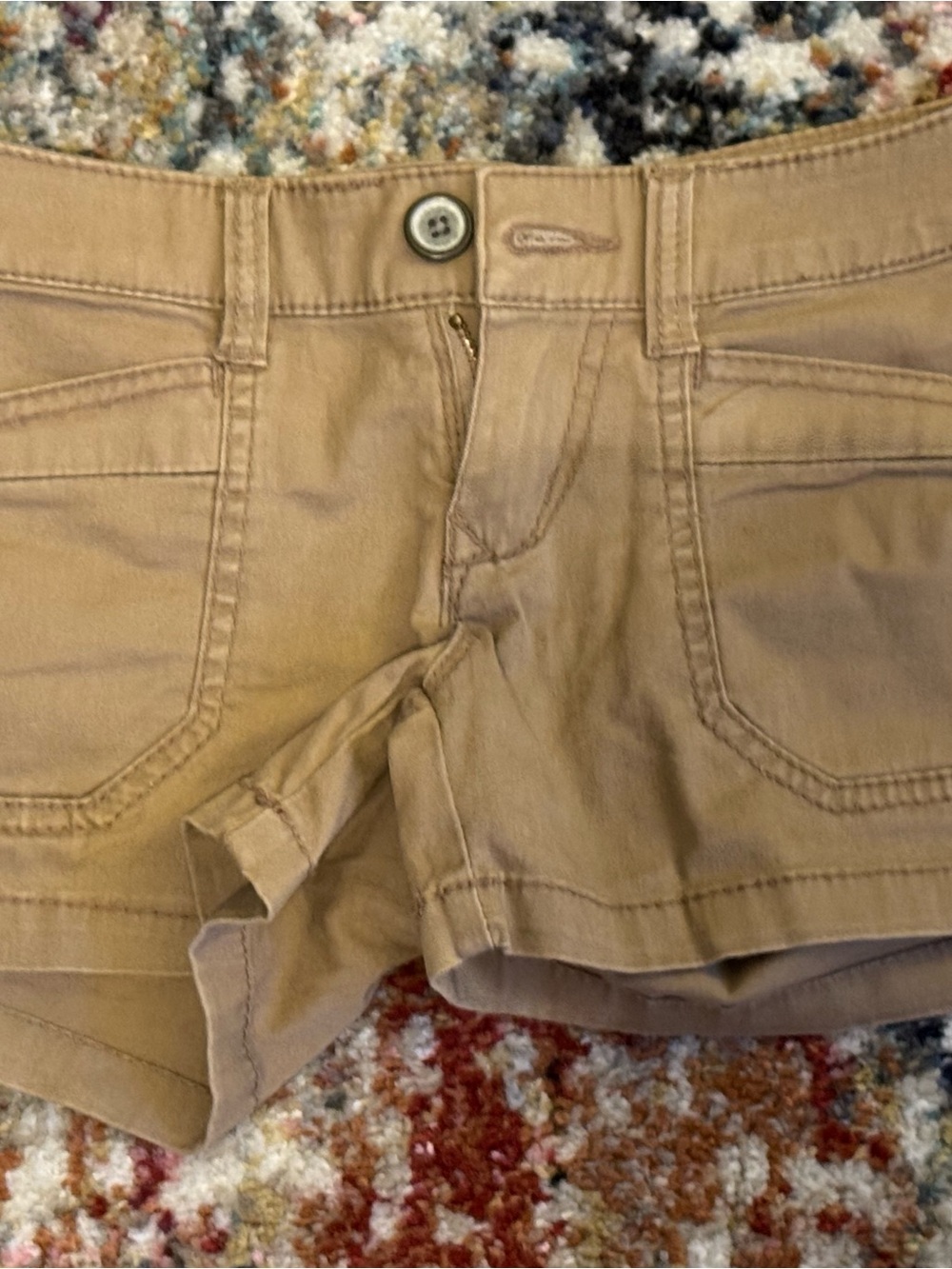 Women’s Tan Cotton Casual Shorts